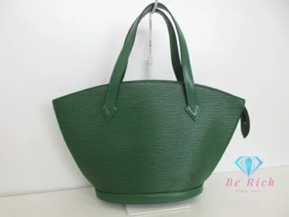 Louis Vuitton Shoulder Bag Tote Epi Saint Jacques Borneo Green Leather Handbag